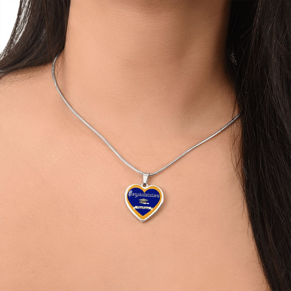 heart pendant luxury necklace graduation gift