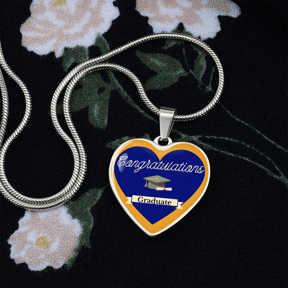 heart pendant necklace graduation gift