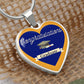 Heart pendant luxury necklace graduation gift