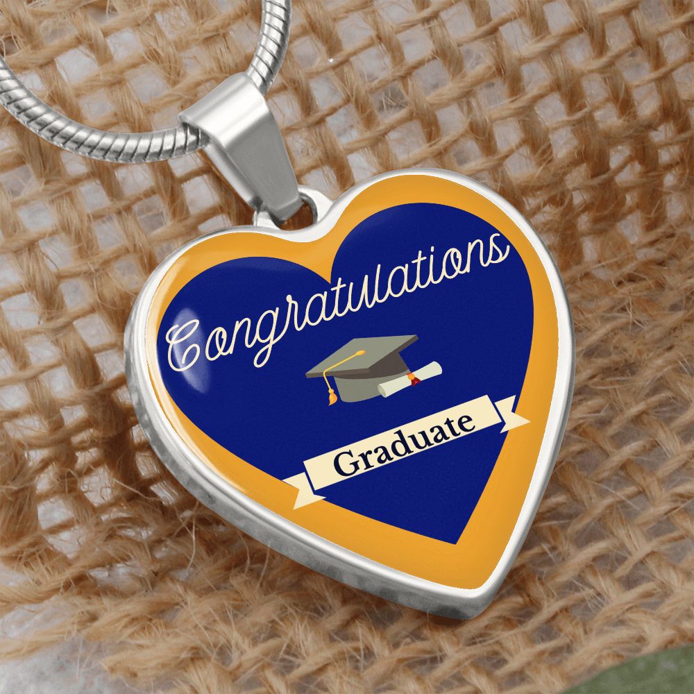 Heart pendant luxury necklace graduation gift