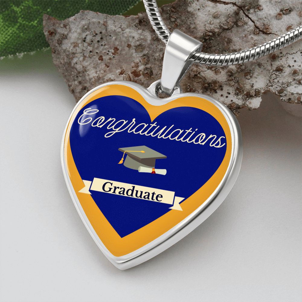 heart pendant necklace graduation gift