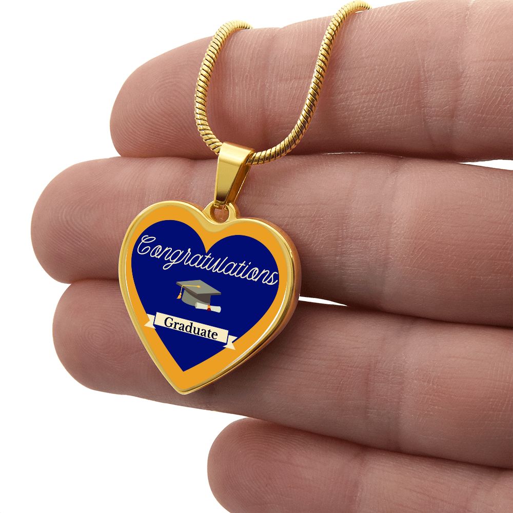 heart pendant necklace graduation gift