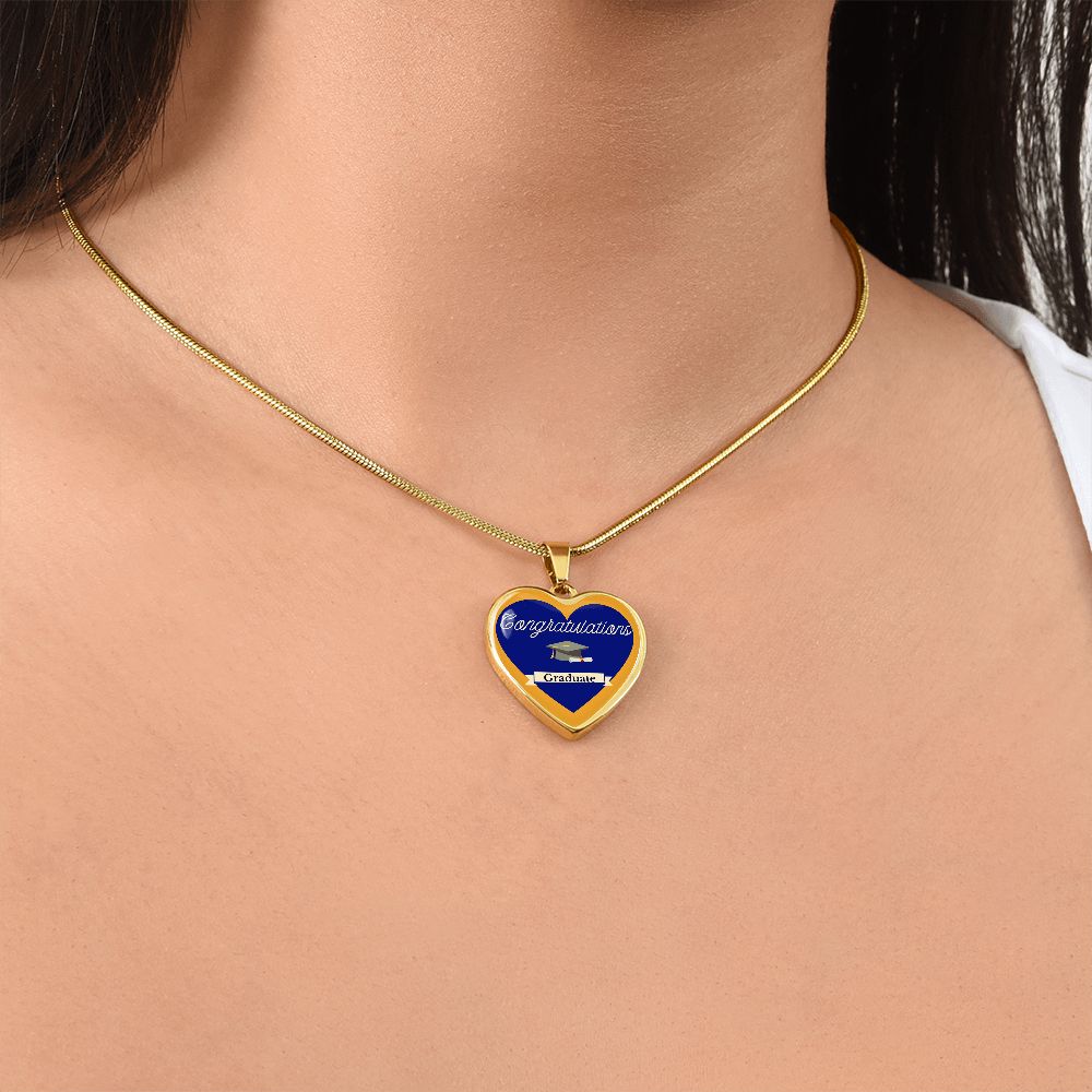 heart pendant luxury necklace graduation gift