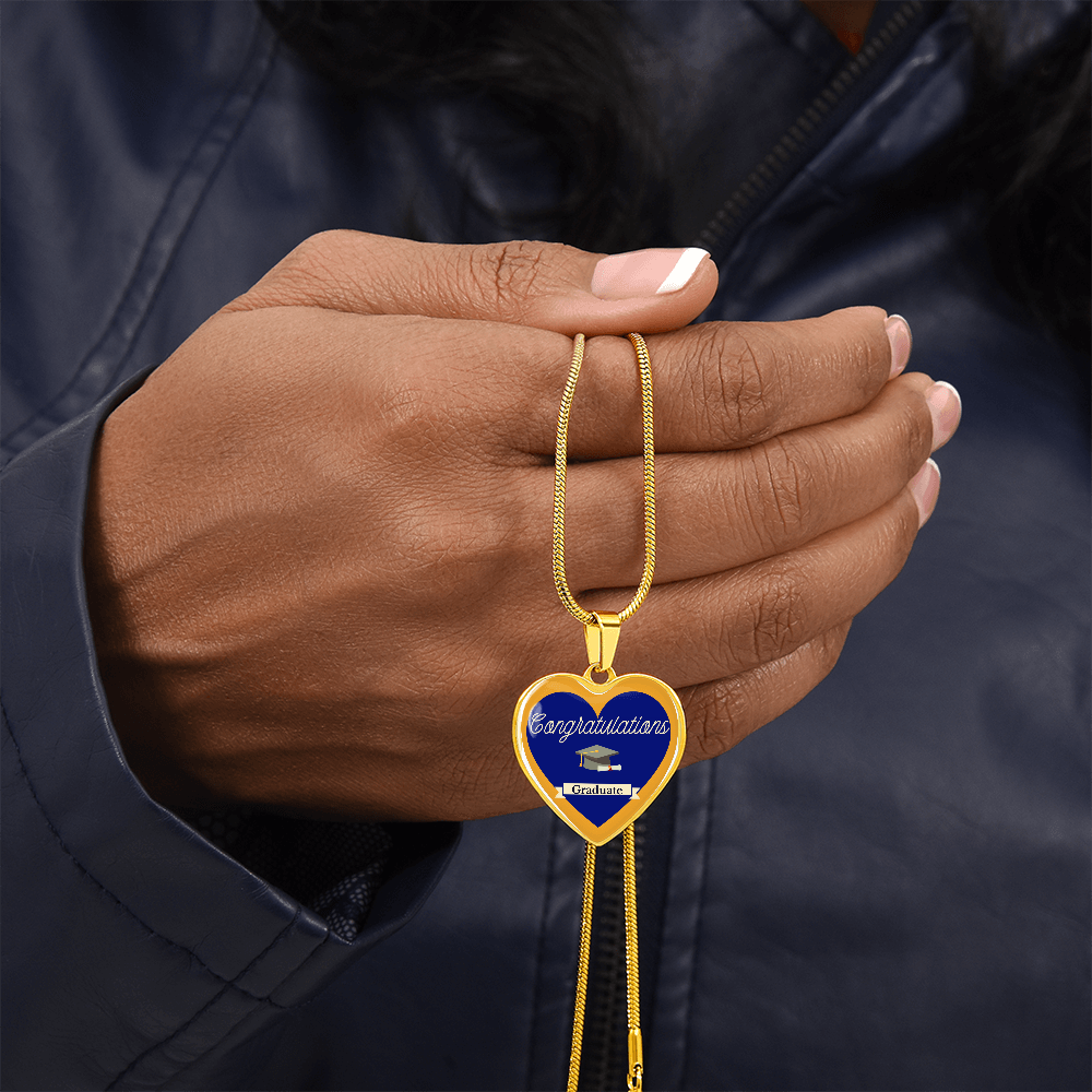 heart pendant necklace graduation gift