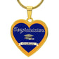 heart pendant luxury necklace graduation gift