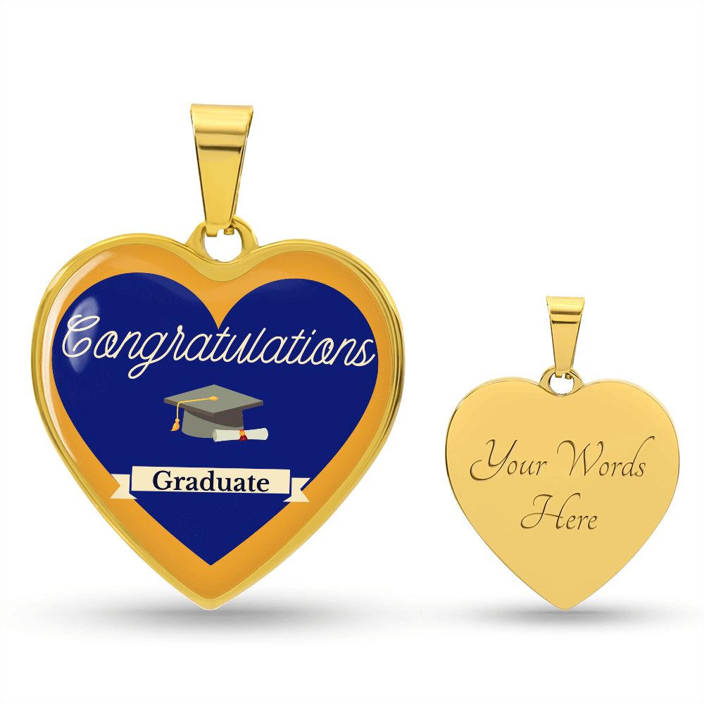 Heart Pendant Luxury Necklace Graduation Gift
