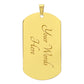 Luxury Military Chain Dog Tag Graduation Gift - Heart