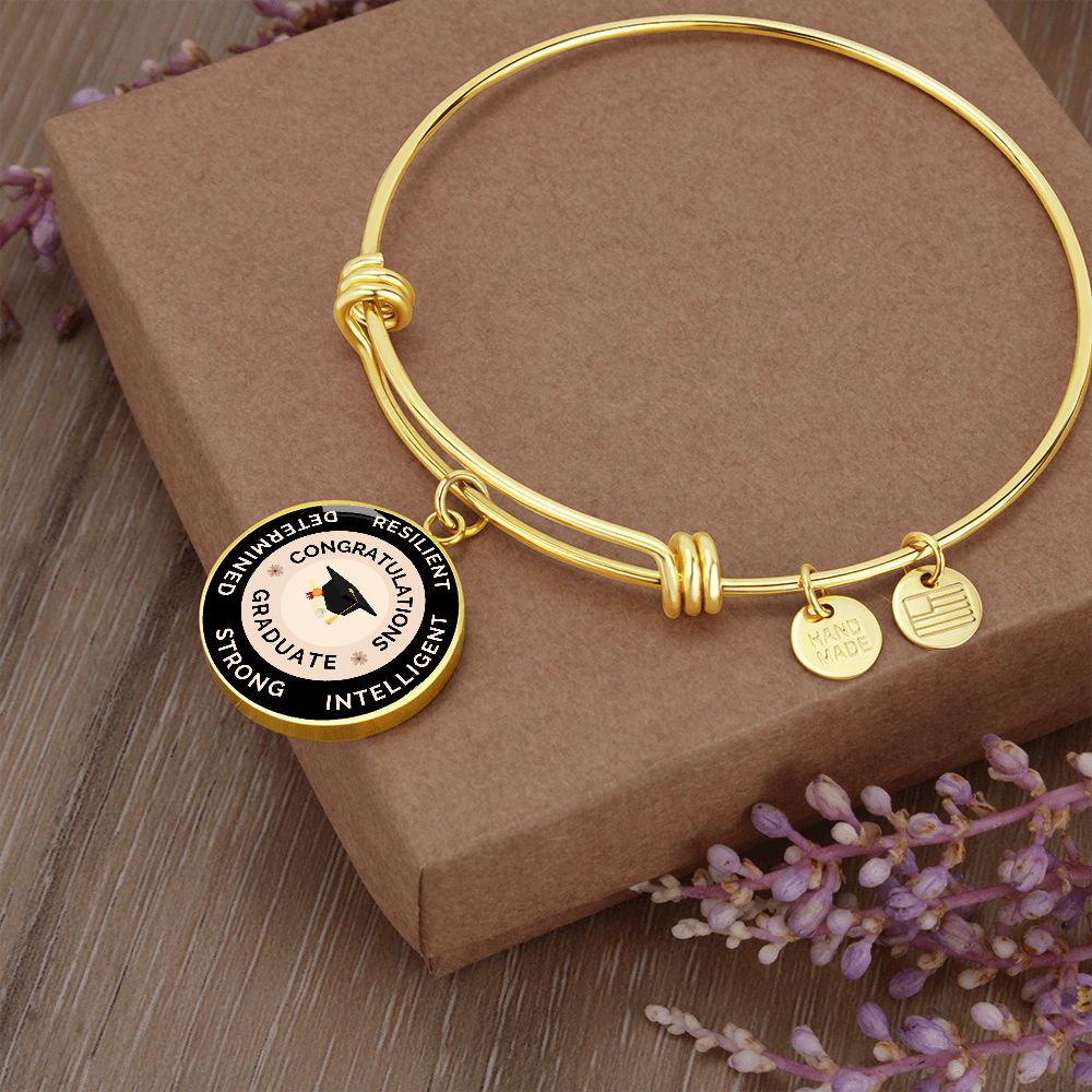 circle pendant luxury bangle graduation gift