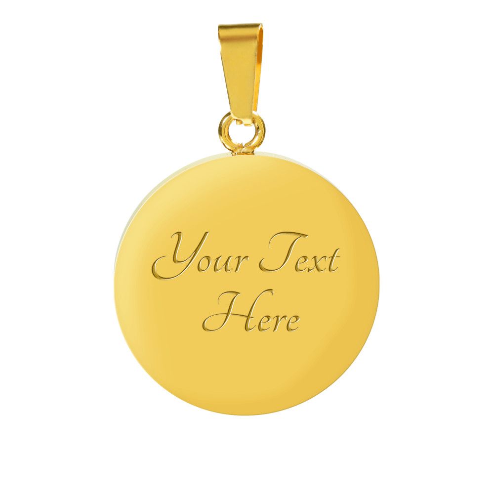 Circle Pendant Luxury Bangle Graduation Gift