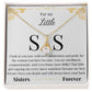 Alluring Beauty Necklace - with Little Sis Message card (White)