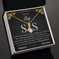 Alluring Beauty Necklace Gift - with Big Sis Message Card (Black)