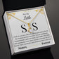 Alluring Beauty Necklace - with Little Sis Message card (White)
