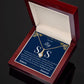 Alluring Beauty Necklace - with Big Sis Message Card (Blue)