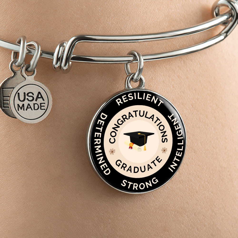 circle pendant luxury bangle graduation gift