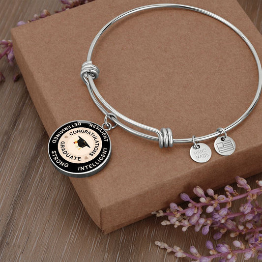 circle pendant luxury bangle graduation gift